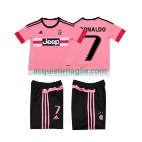 Divisa di Calcio Juventus Cristiano RONALDO 7 2015 2016 Retro Bambino Trasferta